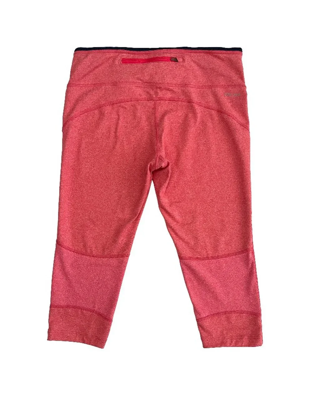 Nike Dri-FIT Running Capri Leggings Salmon Pink Women's M Drawstring